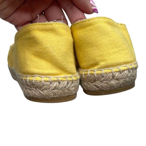 Boden Yellow Canvas Espadrille Flats US 6 Slip-On‎ Loafers Summer Shoes - Picture 5 of 8